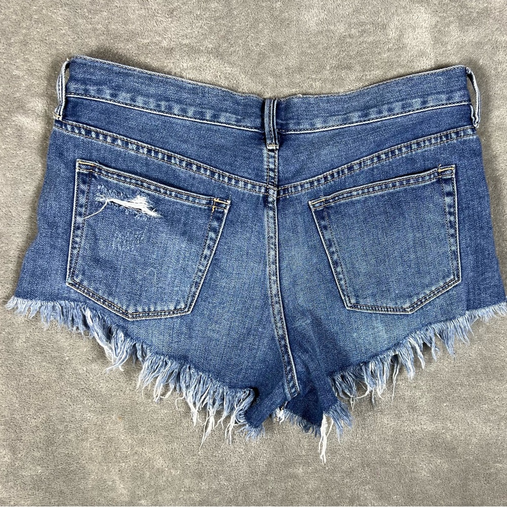 Free People Shorts Womens 28 We The Free Loving Good Vibrations Cutoff Butterfly - Picture 5 of 7
